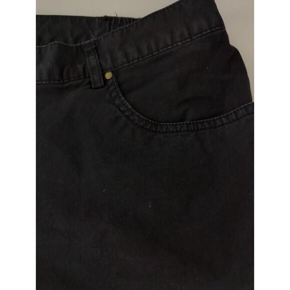 Ruby Rd. Black Stretch Capri Pants Embroidered Sequined Leg Hem Women's Size 10 - Picture 6 of 8